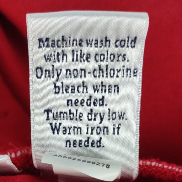 Croft & Barrow Red 100% Cotton Skort w/ Drawstring Waist Pockets Size XL - Picture 9 of 9